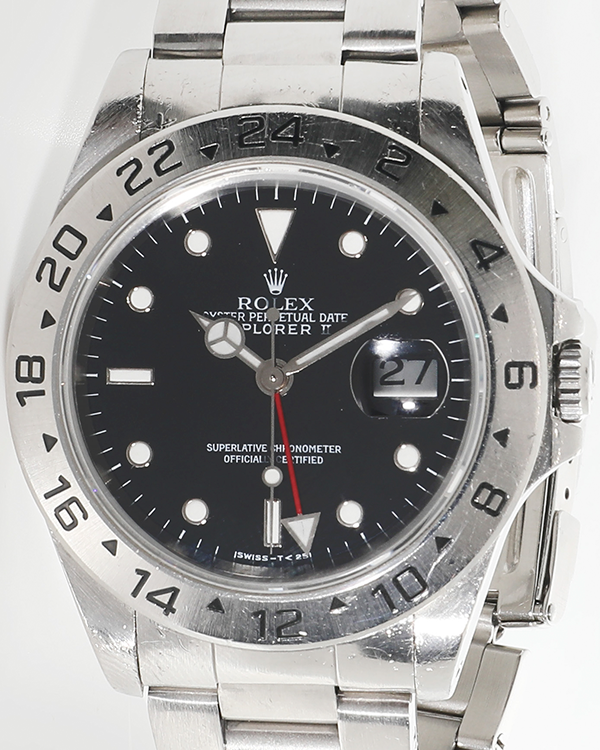 1996 (T Serial) Rolex Explorer II 40MM Black Dial Oyster Bracelet (16570)