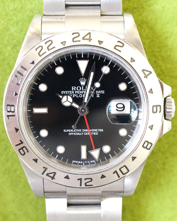 Rolex Explorer II 40MM Black Dial Oyster Bracelet (16570)