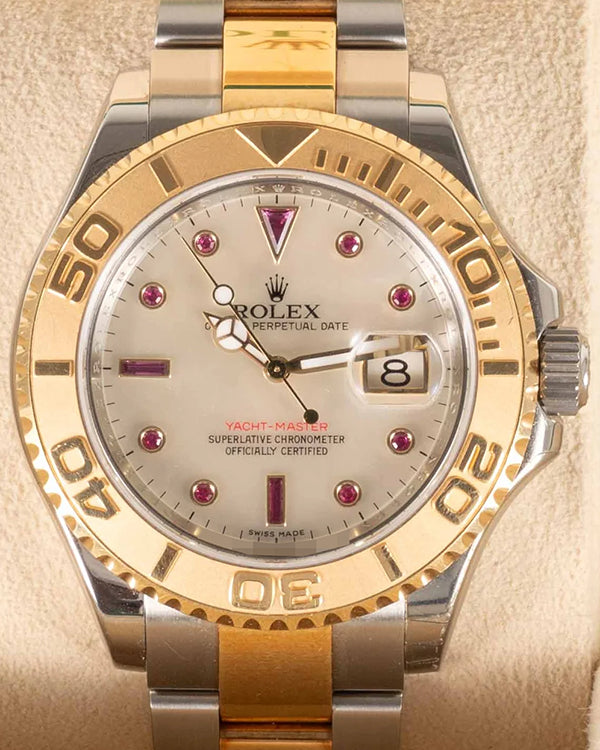 2012 Rolex Yacht-Master 40MM White Mother of Pearl Dial Two-Tone Oyster Bracelet (16623)