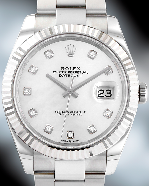 2021 Rolex Datejust 41MM White Dial Steel Oyster Bracelet (126334)