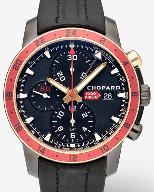 Chopard Mille Miglia "Zagato" Limited Edition 42.5MM Black Dial Leather Strap (168550-6001)