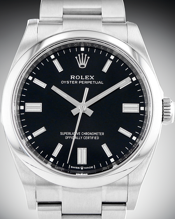 Rolex Oyster Perpetual 36MM Black Dial Oyster Bracelet (126000)