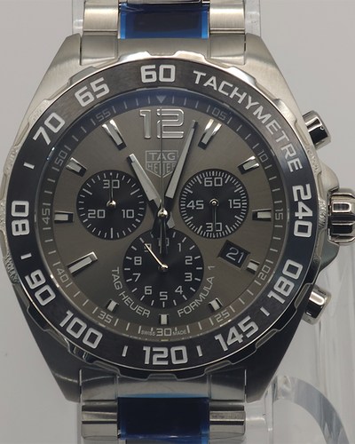 TAG Heuer Formula 1 43MM Quartz Grey Dial Steel Bracelet (CAZ1011.BA0843)