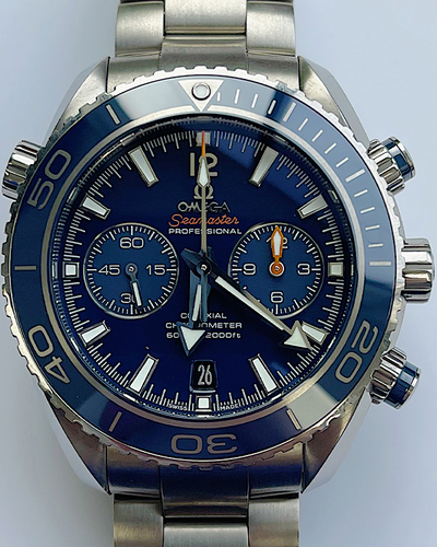 2014 Omega Seamaster Planet Ocean 600M 45.5MM Blue Dial Titanium Bracelet (232.92.46.51.03.001)