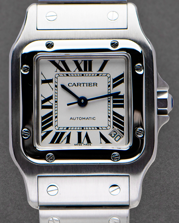 Cartier Santos Galbée De Cartier 32MM Silver Dial Steel Bracelet (W20098D6)