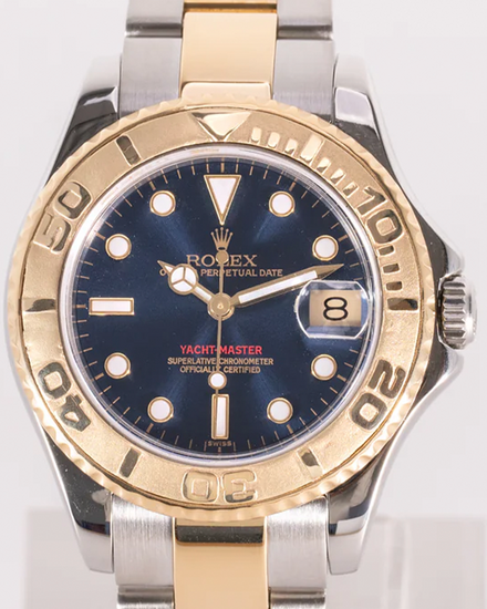 Rolex Yacht-Master 35MM Blue Dial Two-Tone Oyster Bracelet (168623)