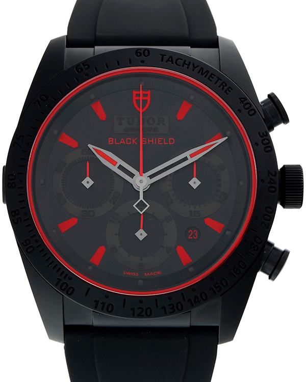 Tudor Fastrider Black Shield 42MM Black Dial Rubber Strap (42000CR)