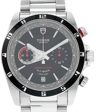 Tudor Grantour Chrono Fly-Back 42MM Black Dial Steel Bracelet (20550N)