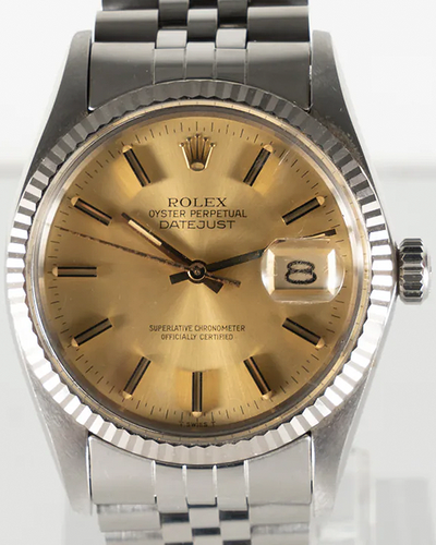 1984 (8.2 Mill Serial) Rolex Datejust 36MM Silver Dial Jubilee Bracelet (16014)