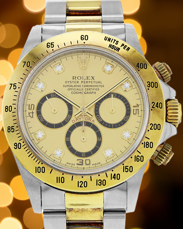 Rolex Cosmograph Daytona 40MM Champagne Dial Two-Tone Bracelet (16523)