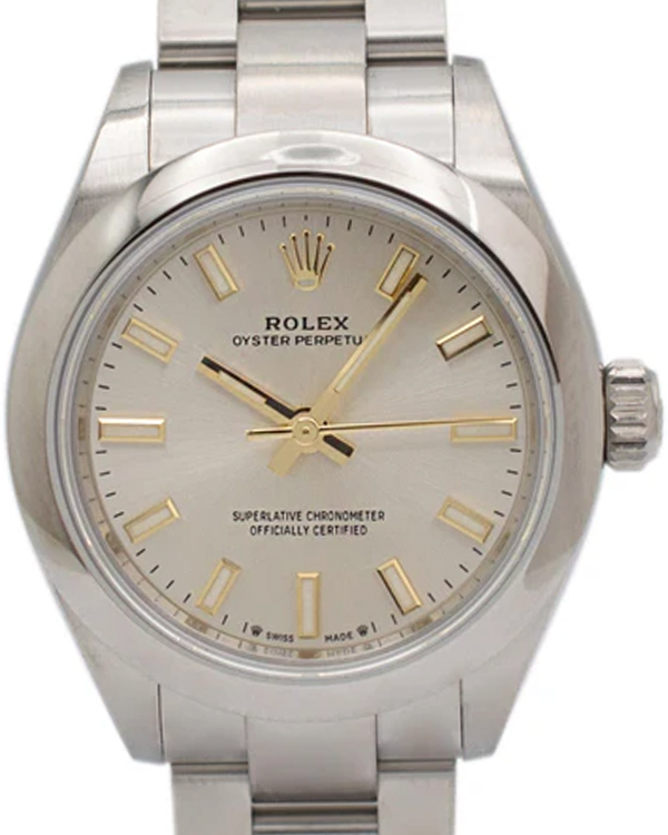 Rolex Oyster Perpetual 28MM Silver Dial Oyster Bracelet (276200)