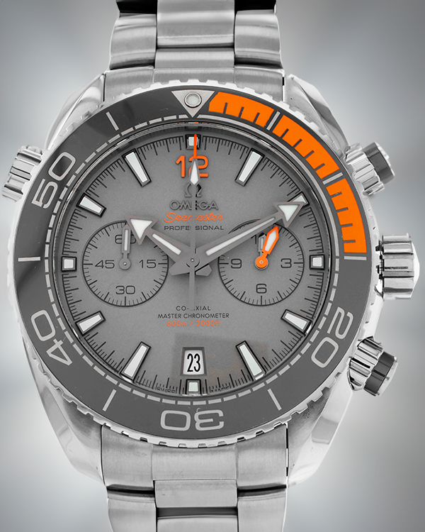 Omega Seamaster Planet Ocean 600M 45.5MM Grey Dial Titanium Bracelet (215.90.46.51.99.001)