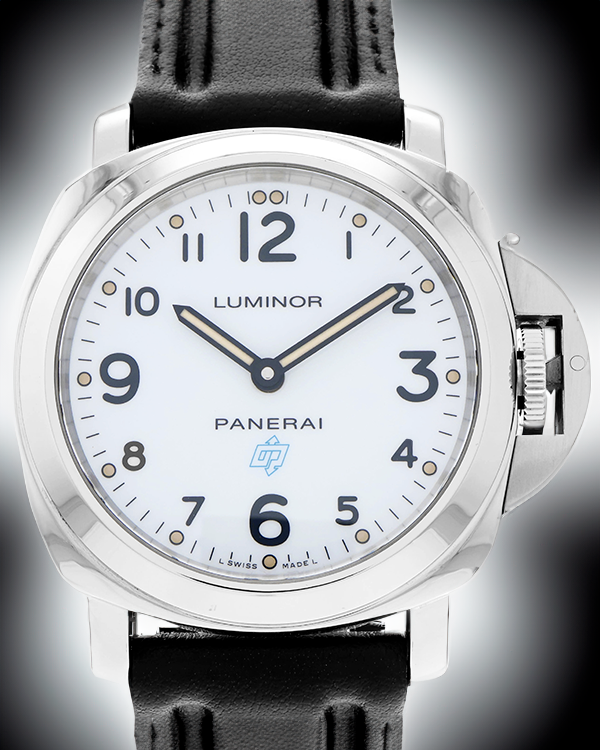 Panerai Luminor Base Logo 44MM White Dial Leather Strap (PAM00775)