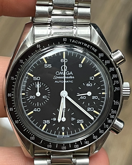 Omega Speedmaster Reduced 39MM Black Dial Steel Bracelet (3510.5)