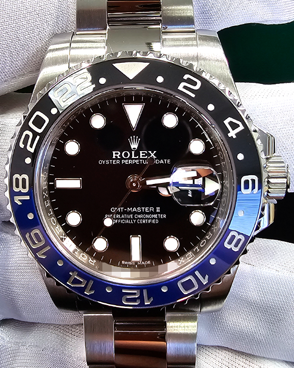 2018 Rolex GMT-Master II "Batman" 40MM Black Dial Oyster Bracelet (116710BLNR)