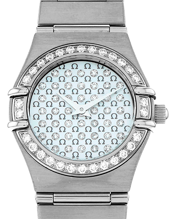 2010 Omega Constellation 22MM Quartz Mother Of Pearl Dial Steel Bracelet (1455.77.00)