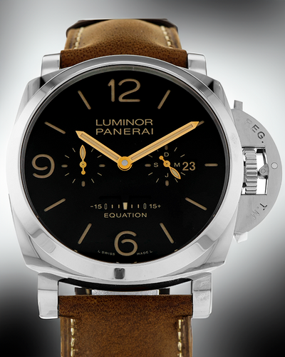 Panerai Luminor Equation Of Time L.E. 47MM Black Dial Leather Strap (PAM00601)