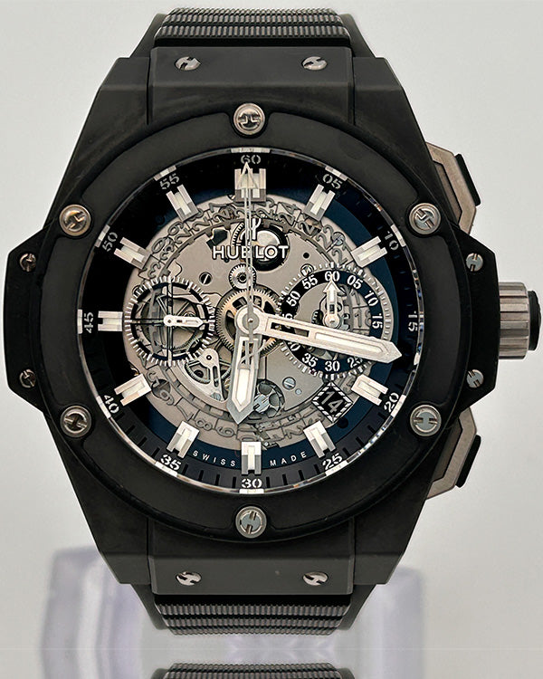 No Reserve - Hublot King Power Big Bang Ceramic Unico Skeleton Dial (701.CI.0170.RX)