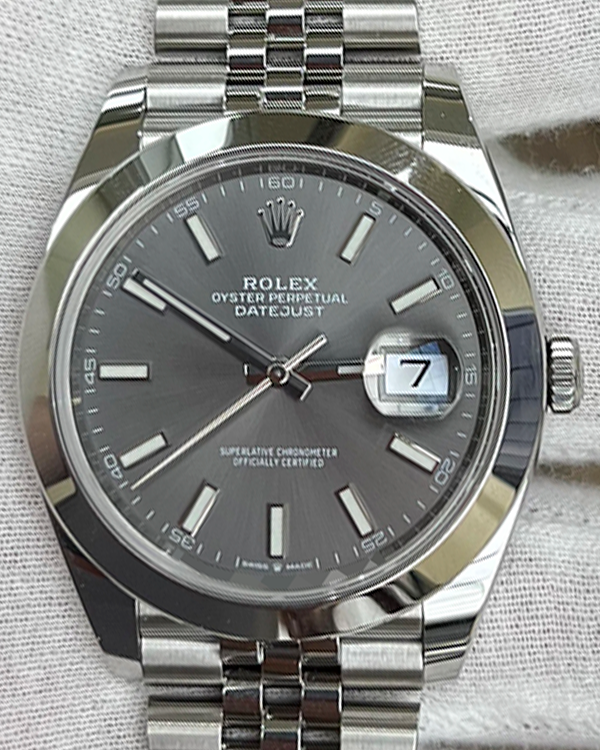 2023 Rolex Datejust 41MM Slate Dial Oystersteel Jubilee Bracelet (126300)