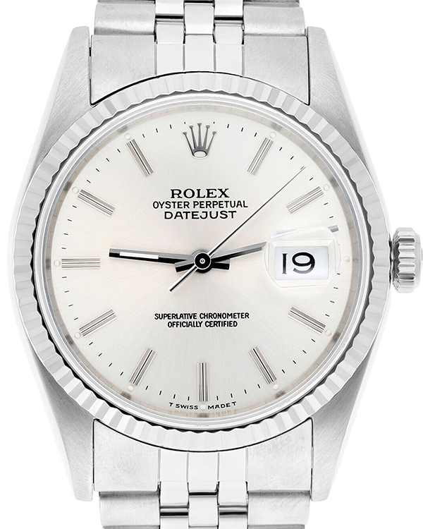 Rolex Datejust 36MM Silver Dial Steel Jubilee Bracelet (16234)