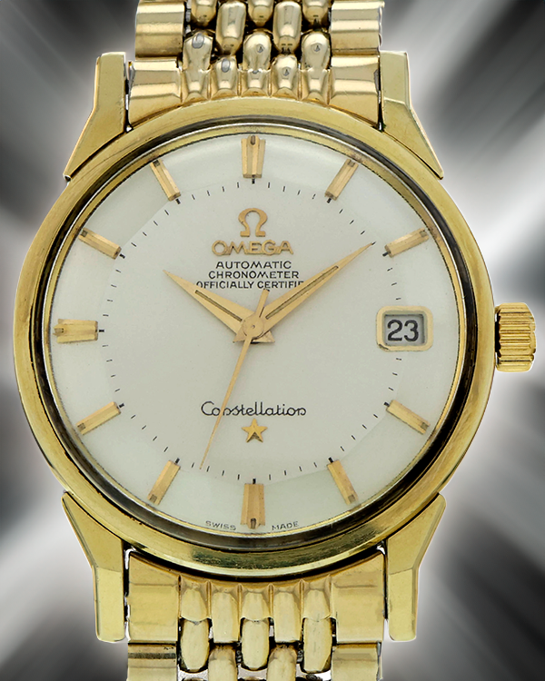 Omega Constellation 34MM White Dial Gold Yellow Bracelet (168.005)