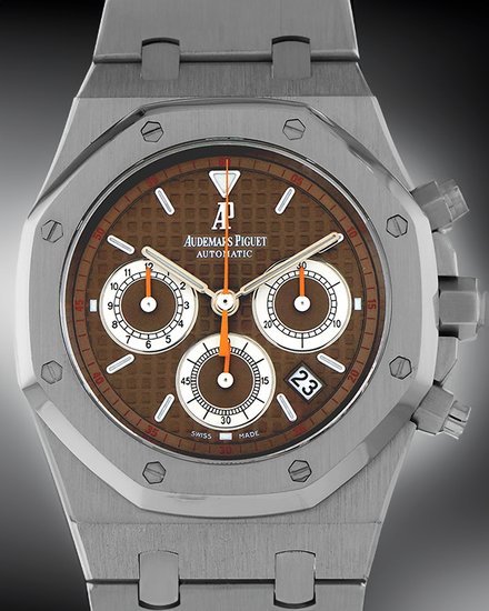 2009 Audemars Piguet Royal Oak 39MM Brown Dial Steel Bracelet