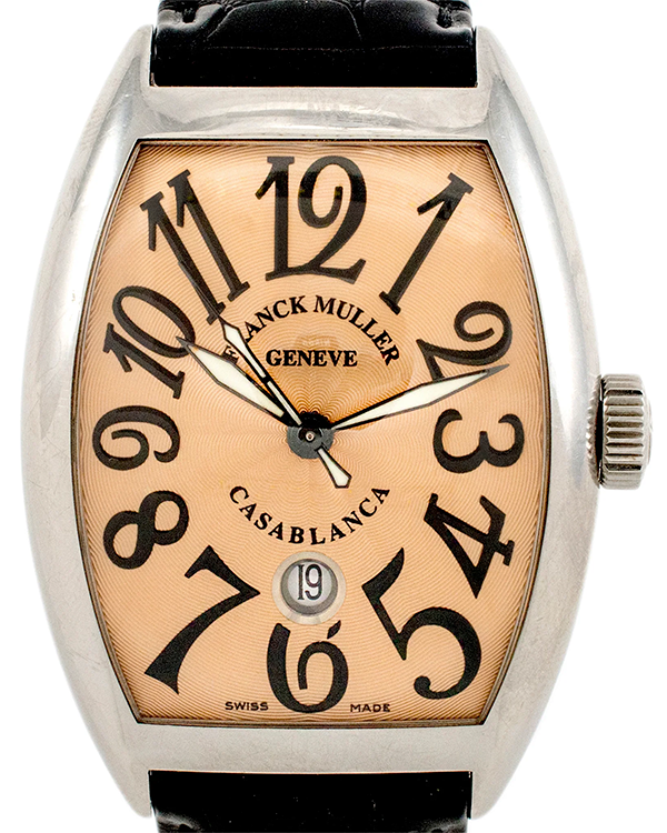 2012 Franck Muller Casablanca Sunset 39MM Salmon Dial Leather Strap (8880 C DT)