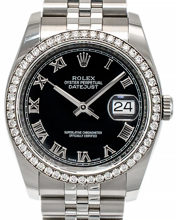 Rolex Datejust 36MM Black Dial Jubilee Bracelet (116244)