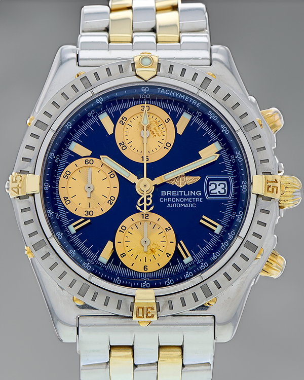 Breitling Chronomat 39MM Blue Dial Two-Tone Bracelet (B13352)