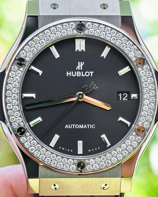 2023 Hublot Classic Fusion 45MM Black Dial Leather Strap (511.NX.1171.LR.1104)