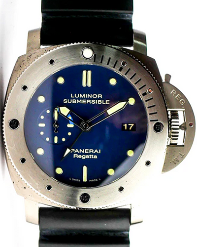 Panerai Luminor Submersible 1950 Regatta 3 Days L.E. 47MM Blue Dial Rubber Strap (PAM00371)