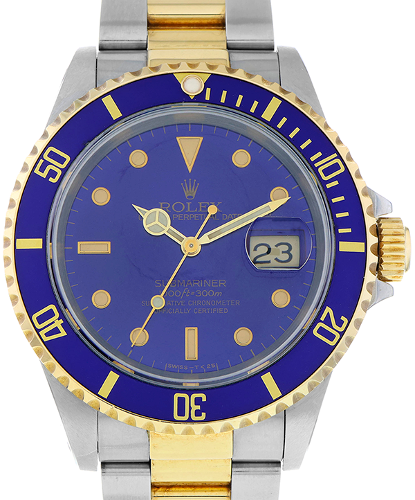 Rolex Submariner Date "Bluesy" 40MM Blue Dial Two-Tone Bracelet (16613)