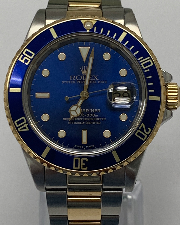 Rolex Submariner "Bluesy" 40MM Blue Dial Two-Tone Bracelet (16613)