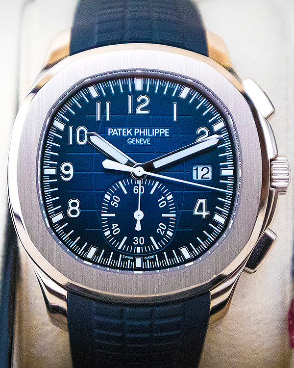 2021 Patek Philippe Aquanaut 42.2MM Blue Dial Rubber Strap (5968G-001)