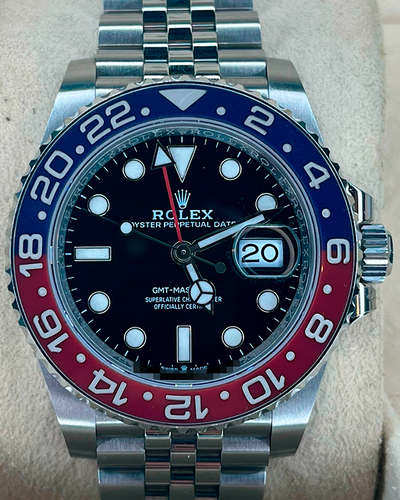 Rolex GMT-Master II "Pepsi" 40MM Black Dial Jubilee Bracelet (126710BLRO)