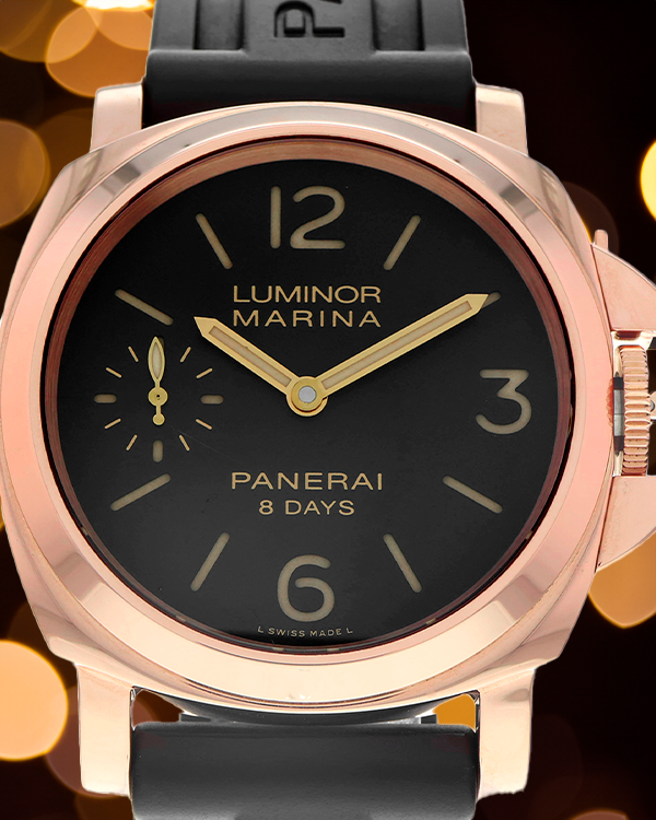 2015 Panerai Luminor Marina 8 Days 44MM Brown Dial Rubber Strap (PAM00511)