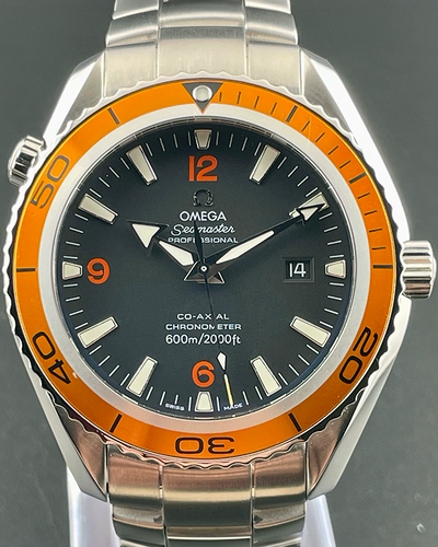 2005 Omega Seamaster Planet Ocean 45.5MM Black Dial Steel Bracelet (2208.50.00)