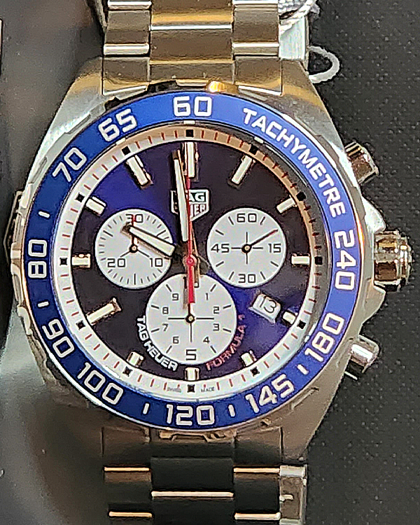 2022 TAG Heuer Formula 1 43MM Quartz Blue Dial Steel Bracelet (CAZ1018.BA0842)