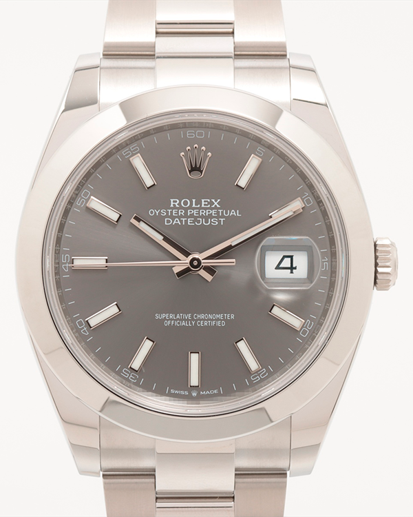 2019 Rolex Datejust 41MM Grey Dial Oyster Bracelet (126300)