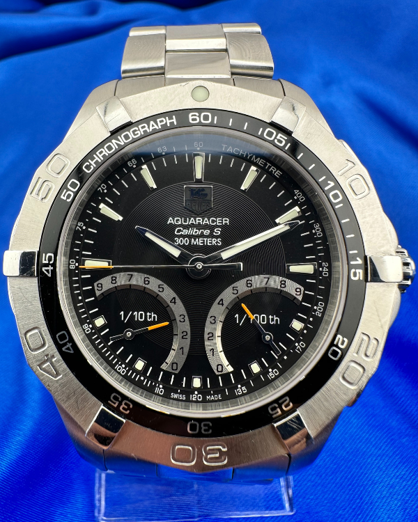 No Reserve - Tag Heuer Aquaracer 300 M Calibre S Steel Black Dial (CAF7010.BA0815)