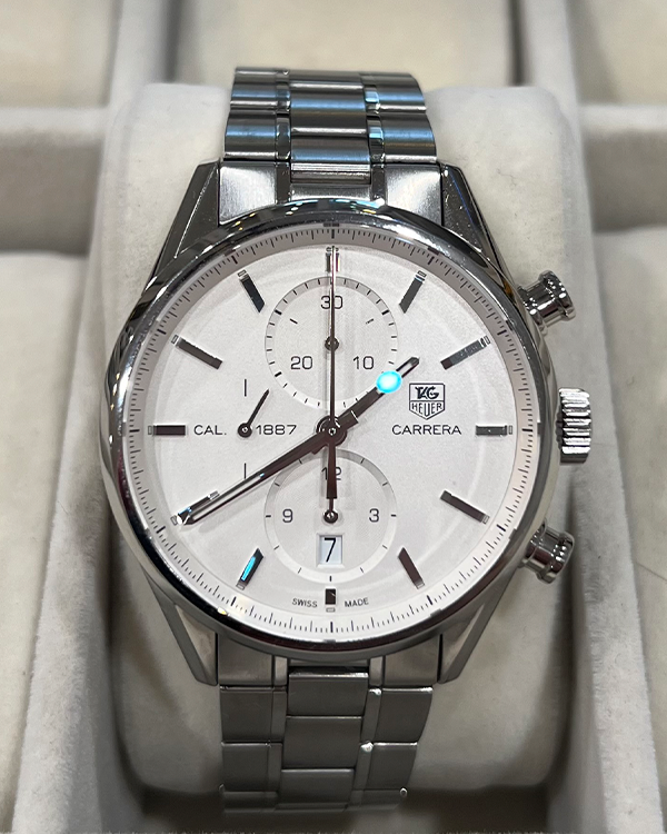 No Reserve - 2014 Tag Heuer Carrera Calibre 1887 Steel Silver Dial (CAR2111.BA0720)