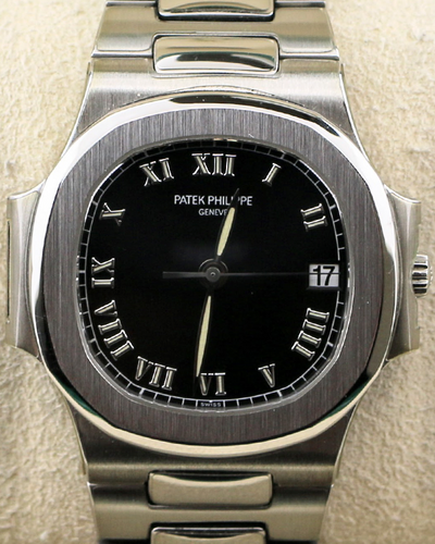 Patek Philippe Nautilus 37MM Black Dial Steel Bracelet (3800/1A-001)