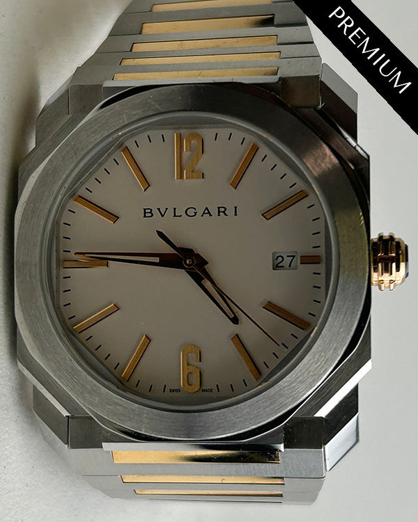 2021 Bvlgari Octo Solotempo 38MM White Dial Two-tone Bracelet (102118)