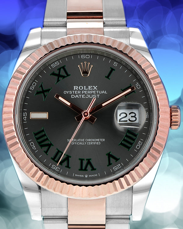 Rolex Datejust "Wimbledon" 41MM Slate Dial Two-Tone Oyster Bracelet (126331)