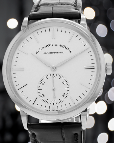 2024 A. Lange & Sohne Saxonia 38.5MM White Dial Leather Strap (380.027)