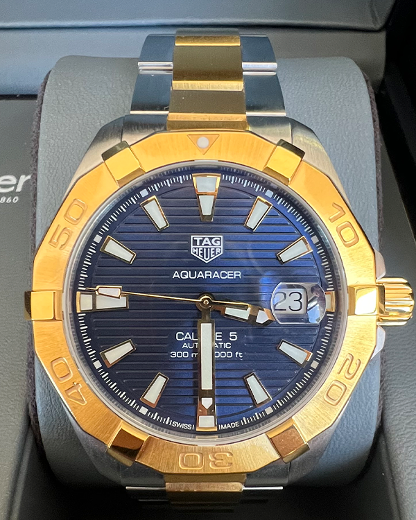 No Reserve - Tag Heuer Aquaracer 300M  Calibre 5 Steel Blue Dial (WBD2120.BB0930)