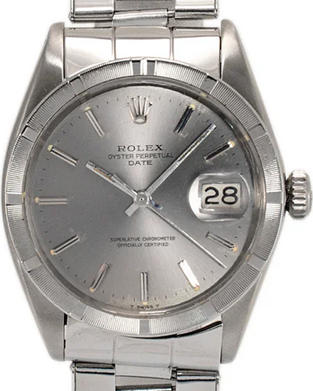 Rolex Oyster Perpetual Date 34MM Silver Dial Oyster Bracelet (1501)