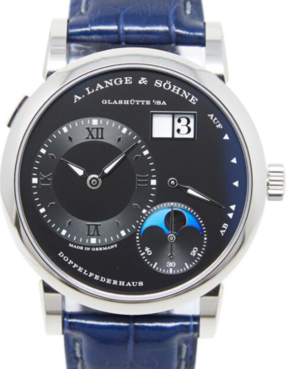 2021 A. Lange & Söhne Lange 1 Moon Phase 38.5 MM Black Dial Leather Strap (192.029)