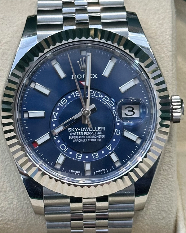 2023 Rolex Sky-Dweller 42MM Blue Dial Jubilee Bracelet (326934)