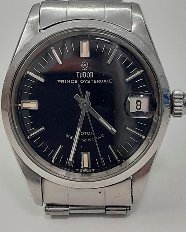 Tudor Prince Oysterdate 32MM Black Dial Steel Bracelet (7970/0)